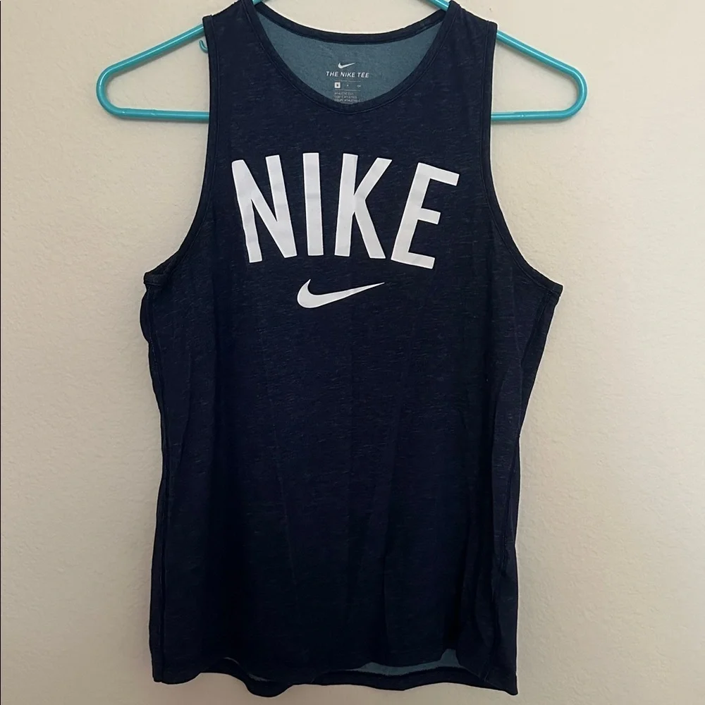 Nike Workout Tank Heather Blue Graphic